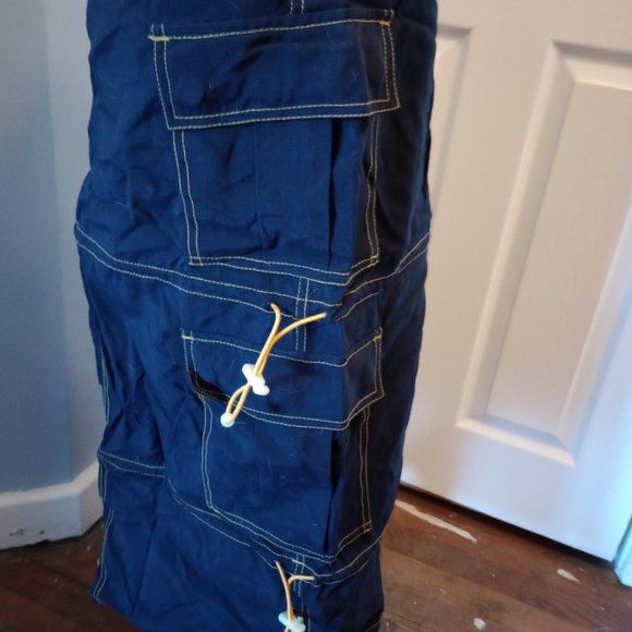 Vintage Y2K rave full length skirt by Macgirl Navy and yellow Sized Small - Picture 3 of 5